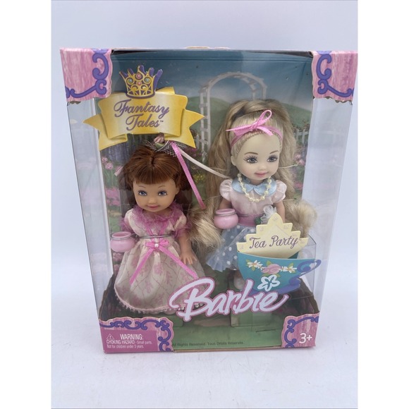 Mattel Other - 2004 Barbie Kelly FANTASY TALES TEA PARTY Pink/Blue Gown G8381 NRFB